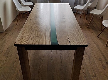 Table-rivière d'émeraude - ZenWood