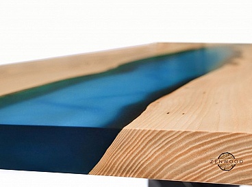 Tableau bleu fluvial - ZenWood