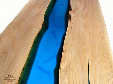 Tableau bleu fluvial - ZenWood