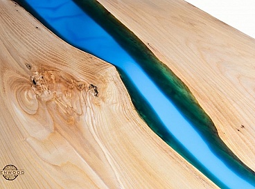 Tableau bleu fluvial - ZenWood